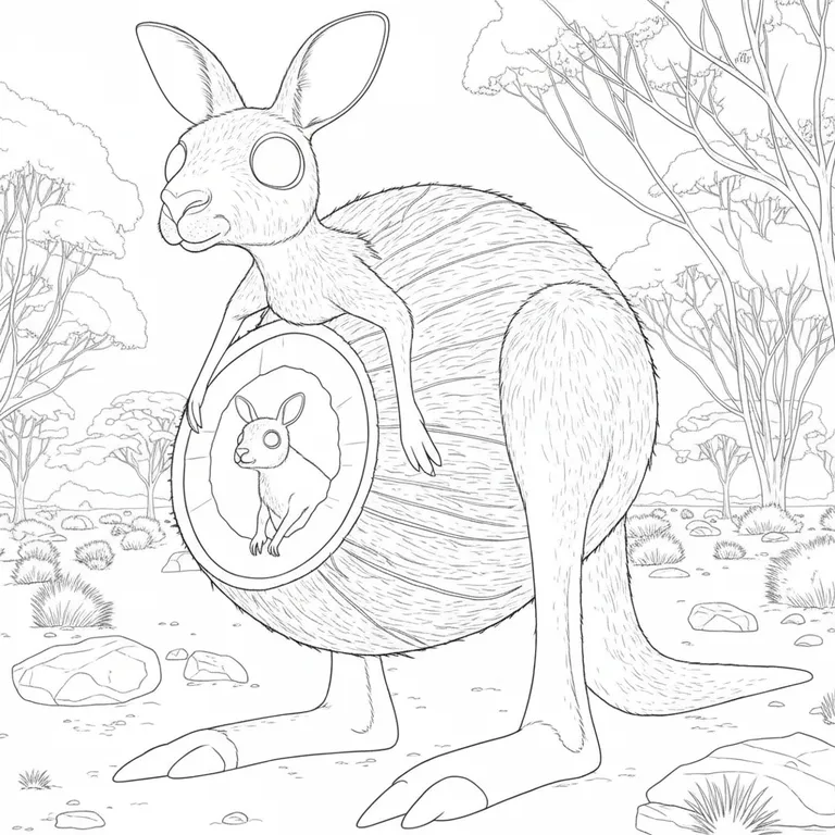 Cocossini Mama Coloring Page