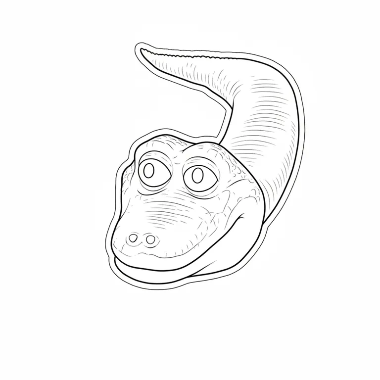 Crocodildo Penisini Coloring Page