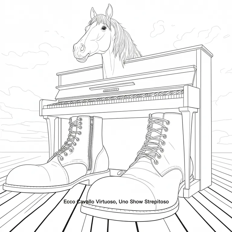 Ecco Cavallo Virtuoso Coloring Page