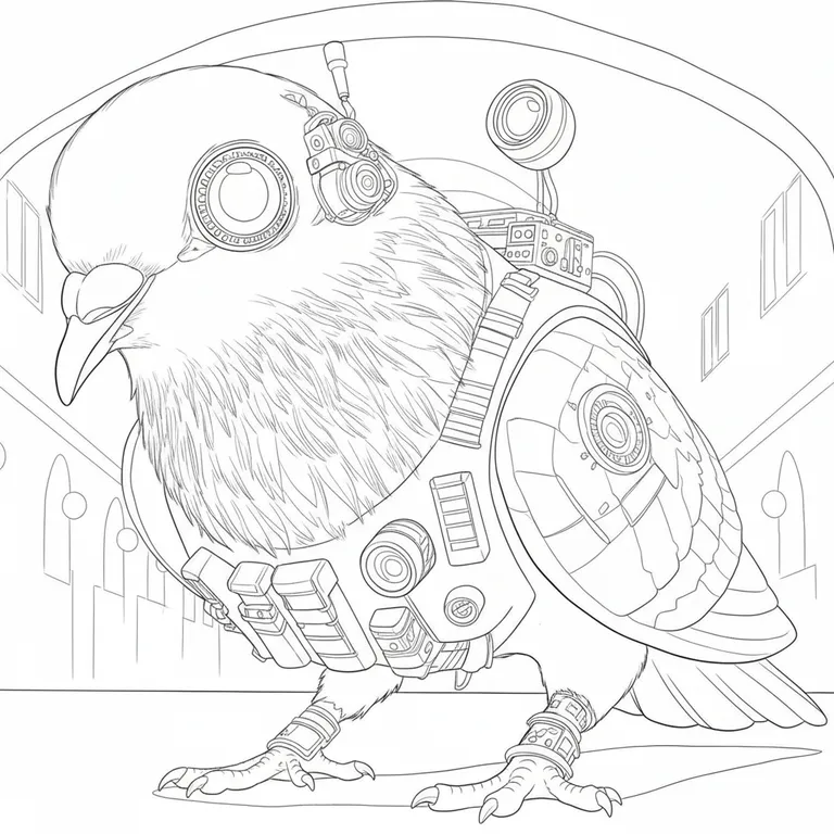 Špijuniro Golubiro Coloring Page